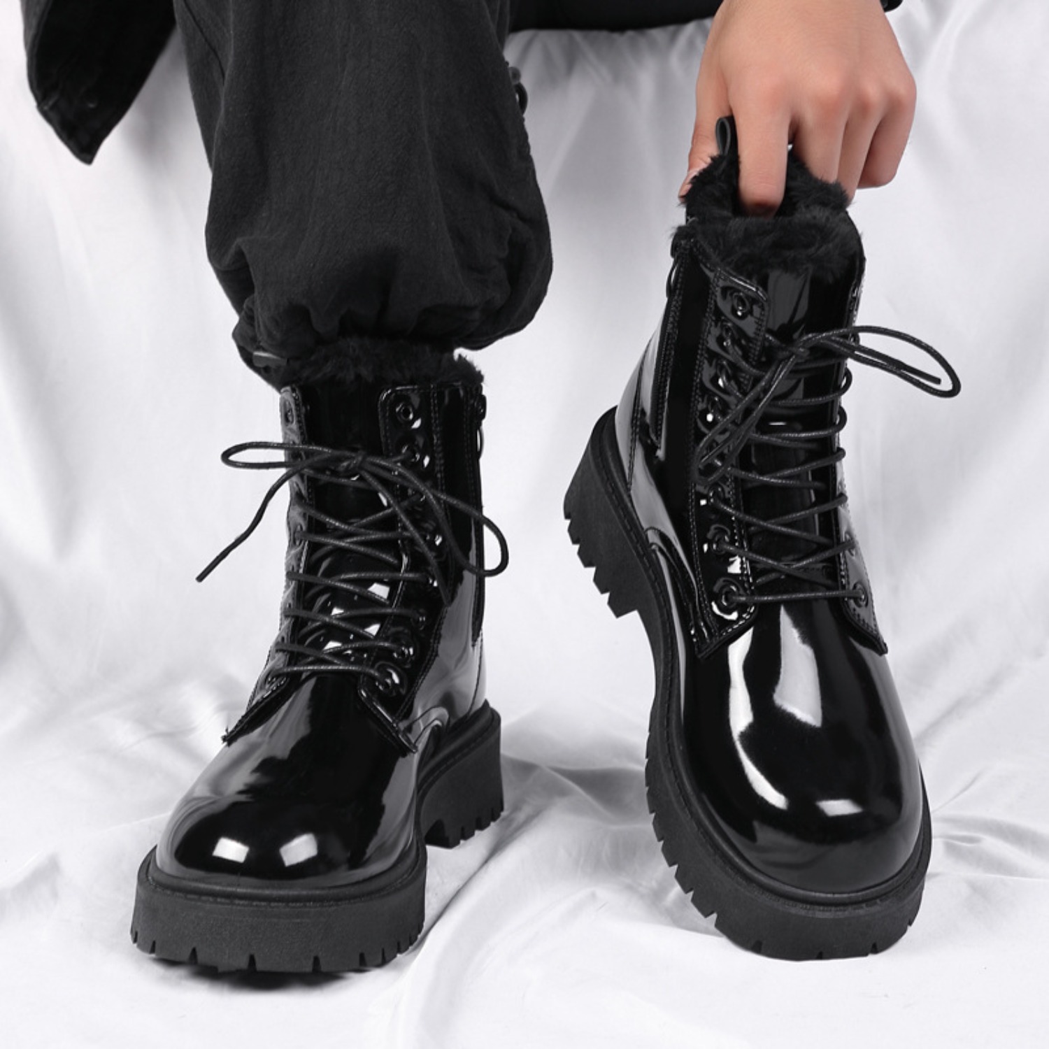 Men's warm plush high-top boot - Men'S Shoes Hoka Sale ulasan dan harga