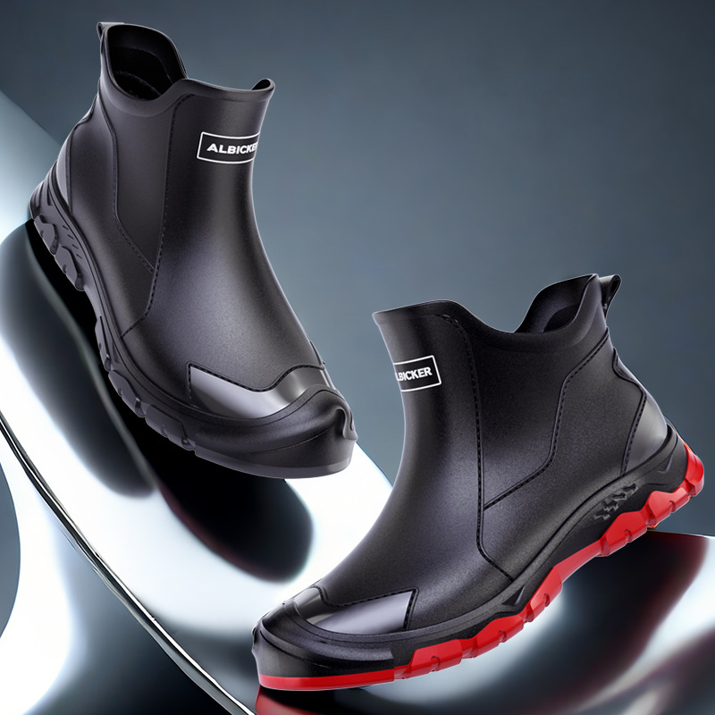 Men's Short Rain Boots Urban W - Men'S Shoes Water Resistant ulasan dan harga