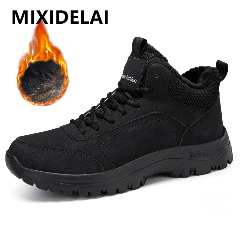 Winter Men's Boots Warm Plush  - Men'S Shoes Hoka Sale ulasan dan harga