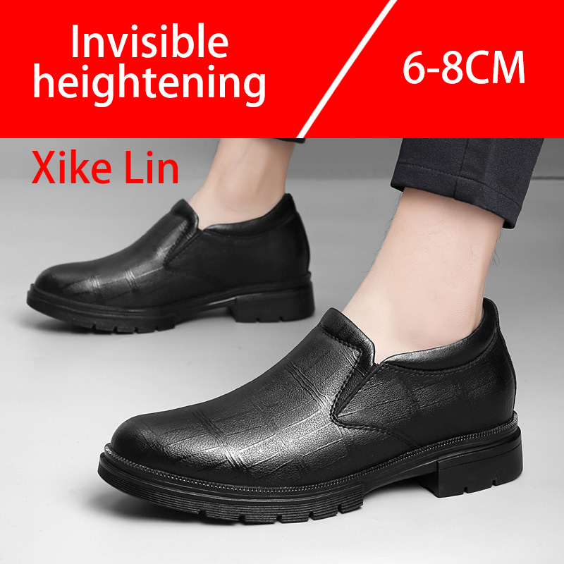 Casual Men's Leather Shoes Com - Men'S Shoes Increase Height ulasan dan harga