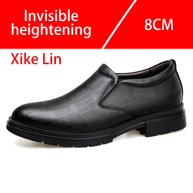 Casual Men's Leather Shoes Com - Men'S Shoes Increase Height ulasan dan harga