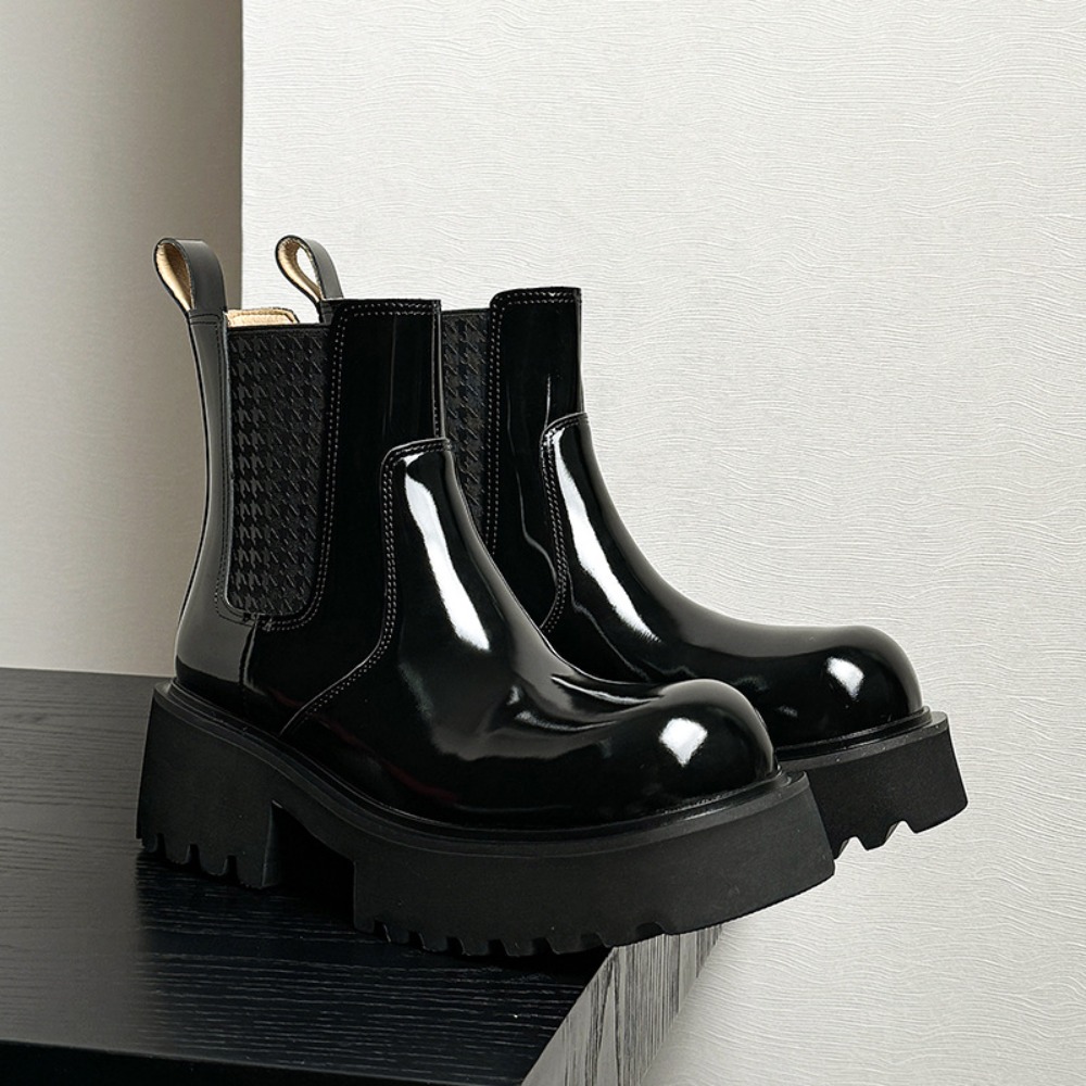 Winter Men Chelsea Boots Invis - Men'S Shoes With Height Increase ulasan dan harga