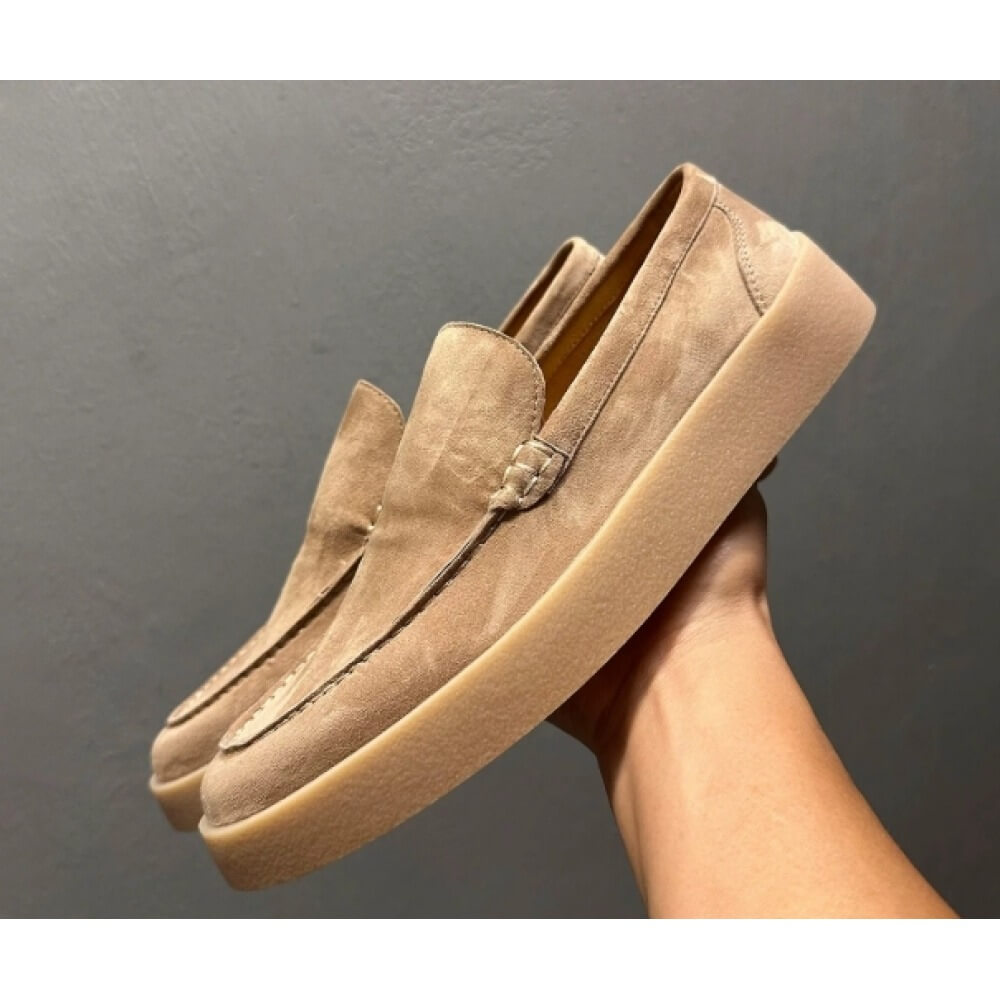 Luxury Beige Suede Platform Lo - Men'S Shoes Smart ulasan dan harga