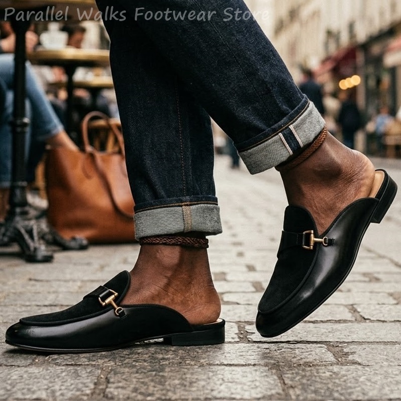 Smart Casual Men Suede Patent  - Men'S Shoes Smart ulasan dan harga