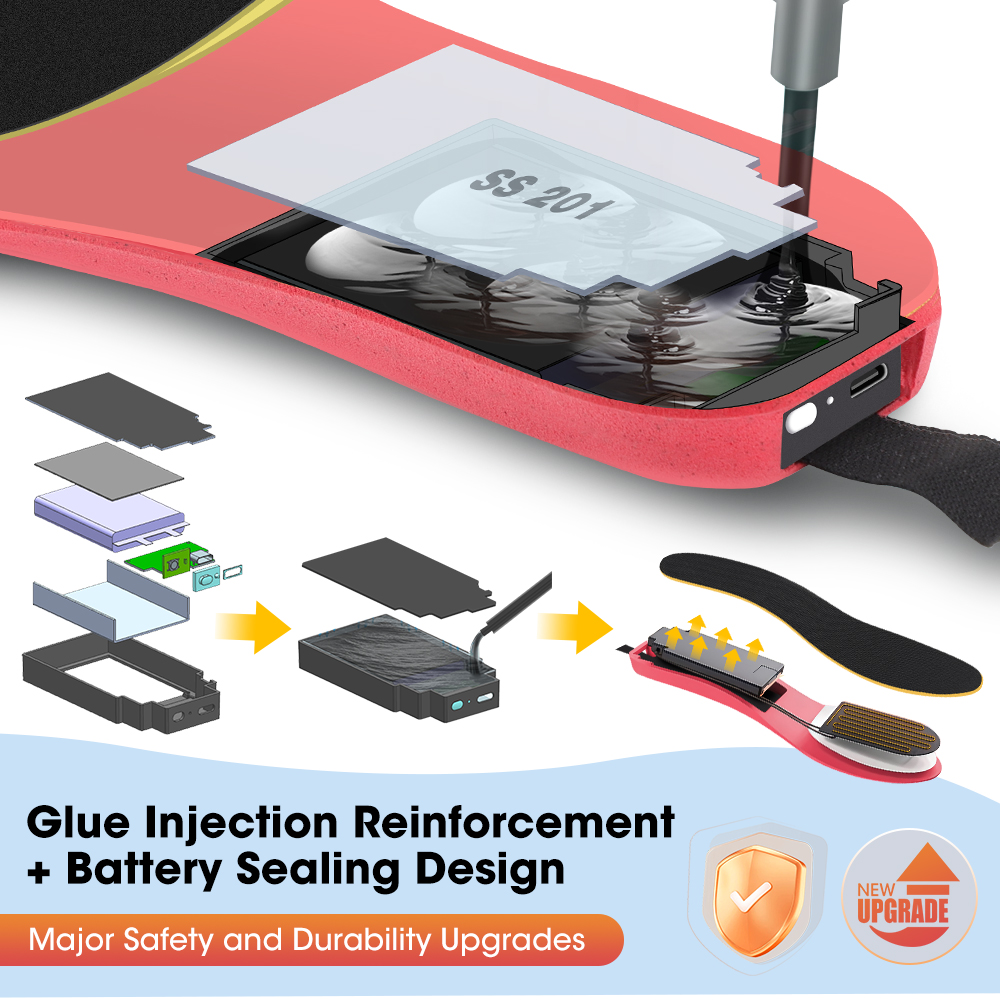 Heated Insoles Rechargeable, A - Men'S Shoes Smart ulasan dan harga