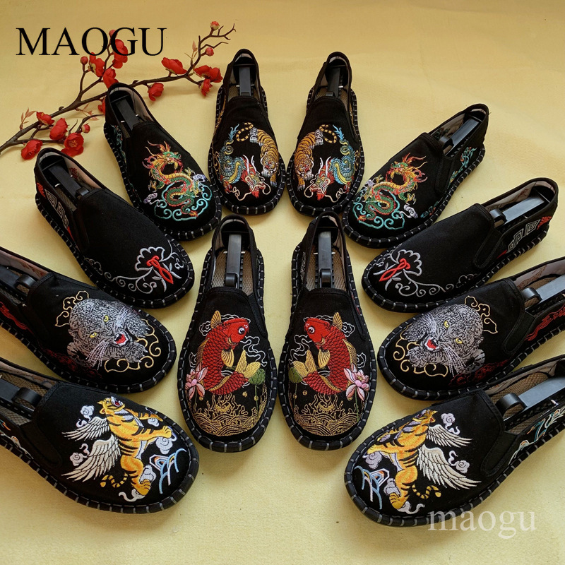 Unisex Chinese Style Embroider - Men'S Shoes Hoka Sale ulasan dan harga