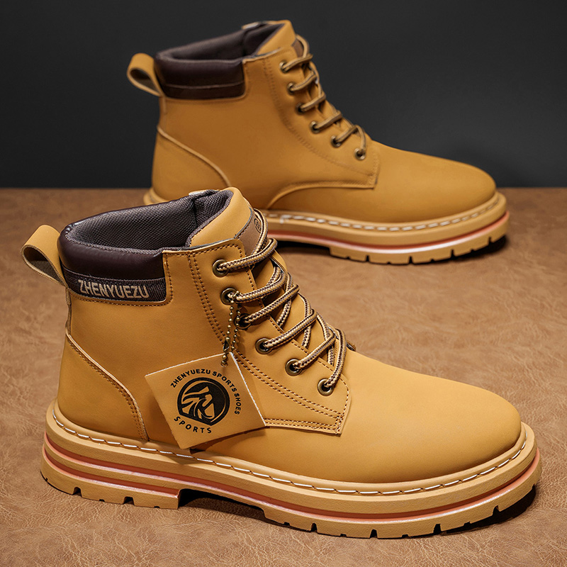Autumn and Winter Retro Short  - Men'S Shoes Increase Height ulasan dan harga