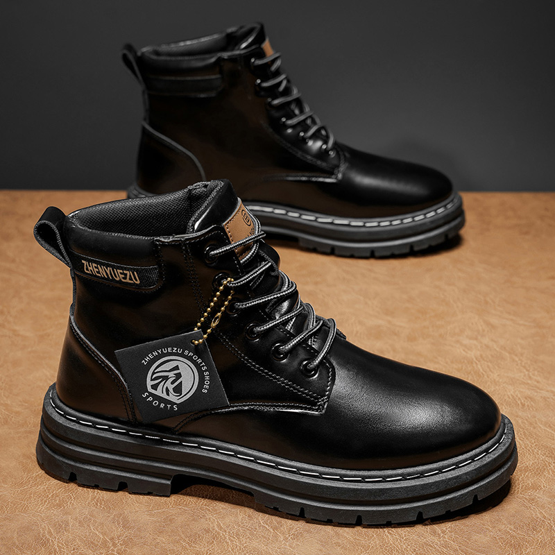 Autumn and Winter Retro Short  - Men'S Shoes Increase Height ulasan dan harga