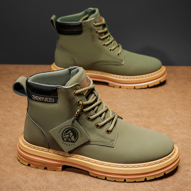 Autumn and Winter Retro Short  - Men'S Shoes Increase Height ulasan dan harga