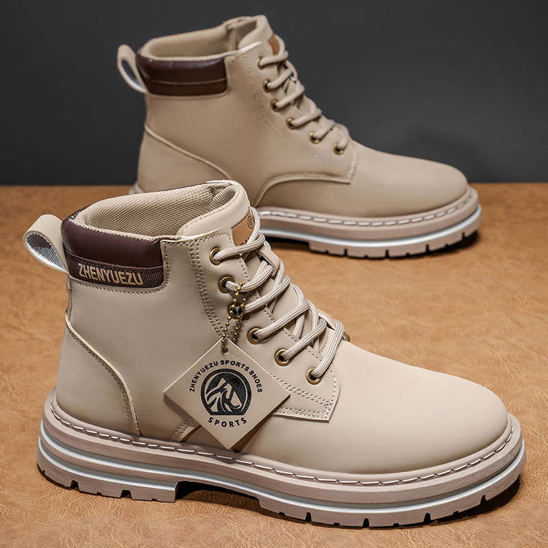 Autumn and Winter Retro Short  - Men'S Shoes Increase Height ulasan dan harga