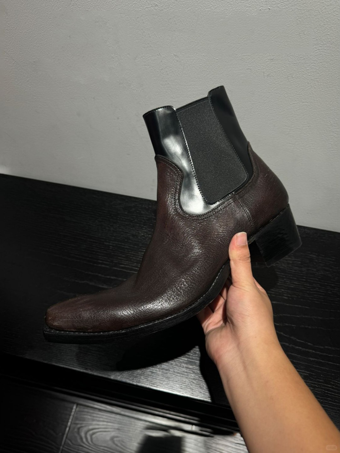 Men's Black Leather Chelsea Bo - Men'S Shoes Smart ulasan dan harga
