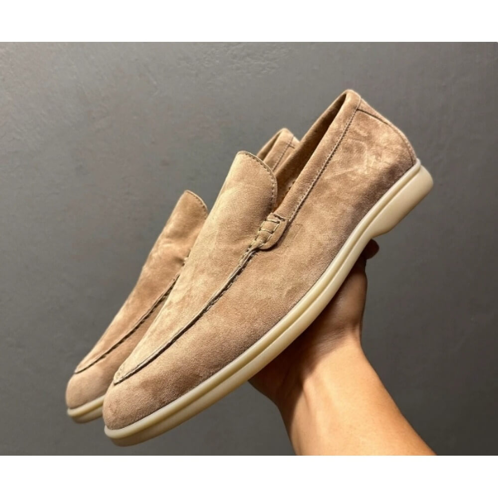 Luxury Beige Suede Casual Loaf - Men'S Shoes Smart ulasan dan harga