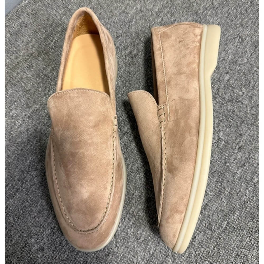 Luxury Beige Suede Casual Loaf - Men'S Shoes Smart ulasan dan harga